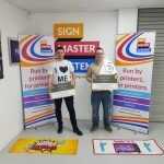 Staff completing Printer Training