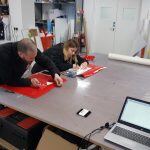 Sarah and Sam complete Run By Printers For Printers Team Training 