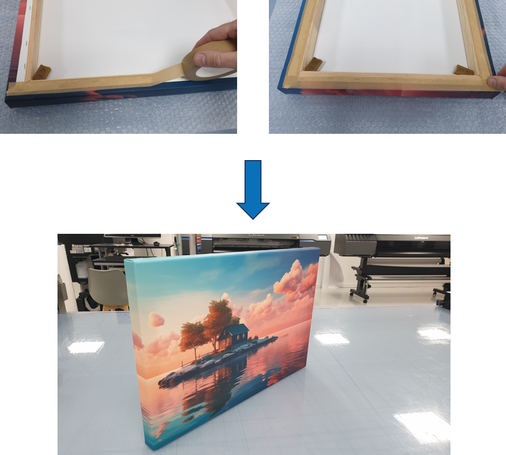 finishing a canvas when canvas making with printable canvas