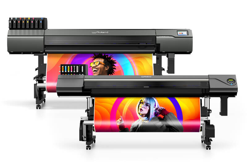 Large format Roland printers which are part of the Roland printer range. 