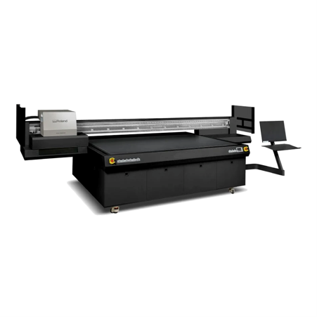 Roland EU21000 wide-format UV printer for professional print production. 